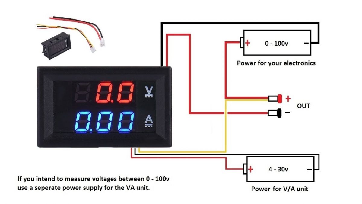 Digit Lny Dc Voltmeter Rmeter V A Techfun Sk Naj Arduino Shop