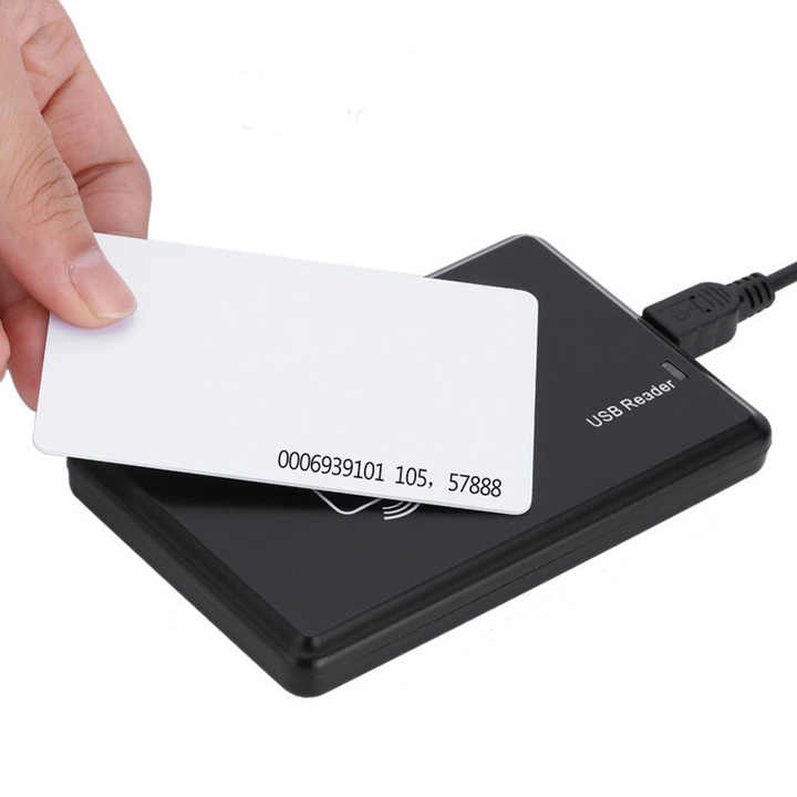 JT308 USB RFID Reader 125kHz EM4100 TK4100 - Contactless Security Card Reader Compatible with Win 7/10/Linux