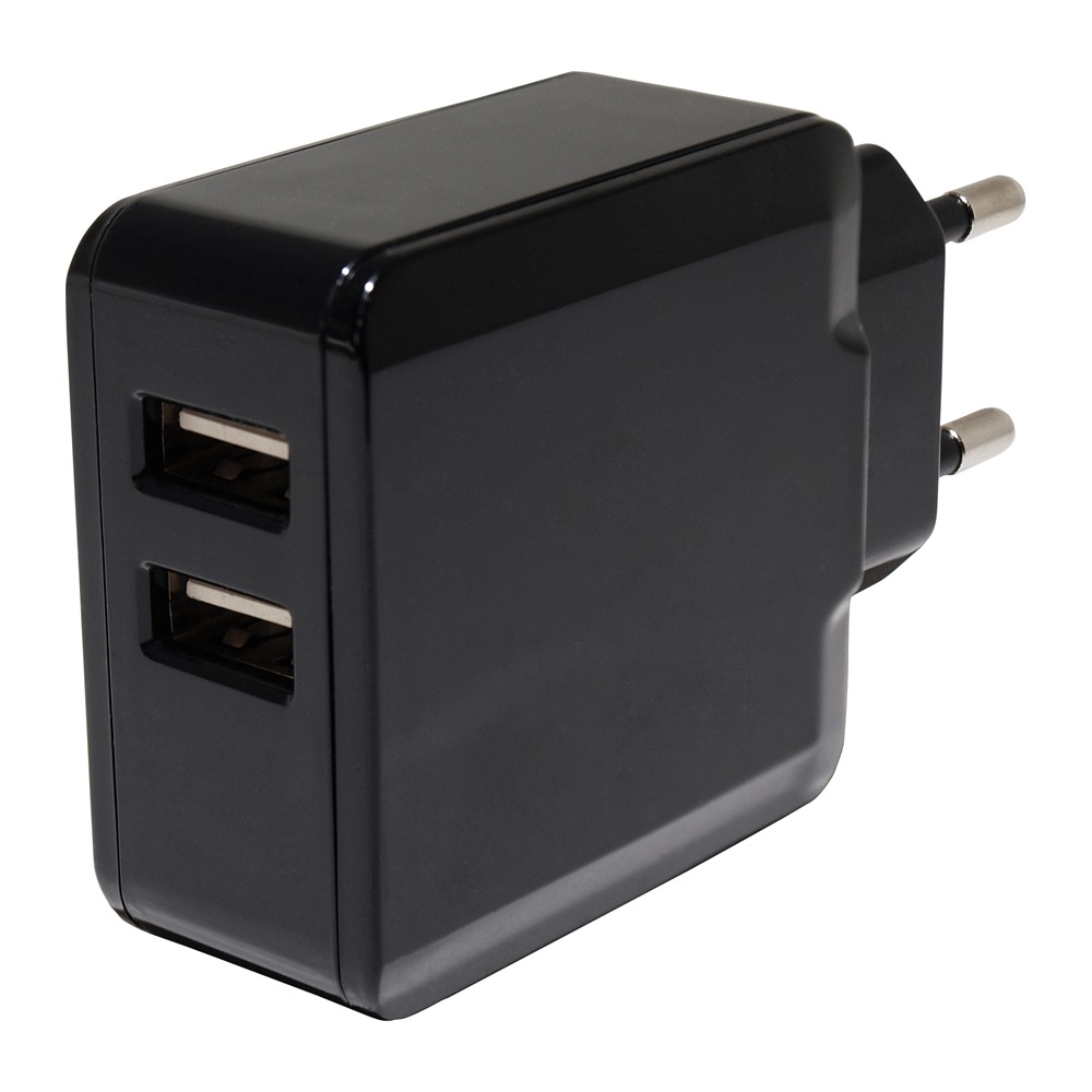 POSB05310A-2USB_sietovy-adapter-5v-3-1-a-15-5w-2-usb-a Napájací adaptér 5V, 3,1 A, 15,5W, 2× USB-A POS POSB05310A-2USB